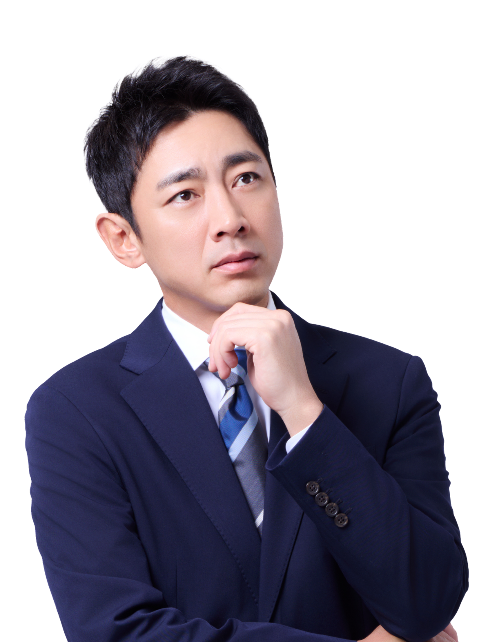 悩んでいる人物